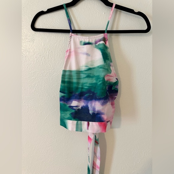 Two piece multi color short and crop top set​​ - Picture 6 of 9